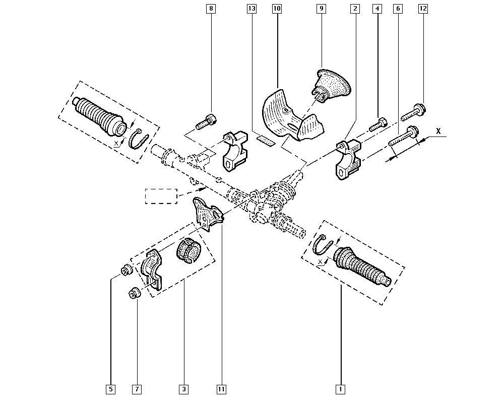 RENAULT 7701469496 - Steering autospares.lv