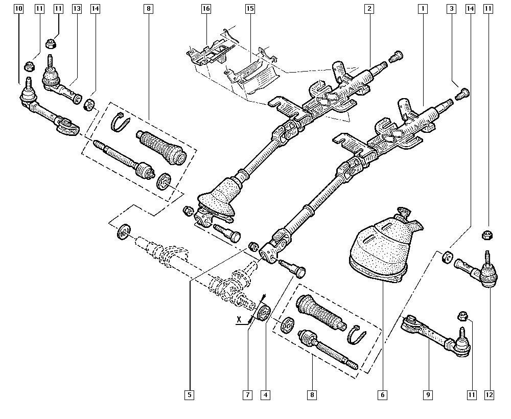 PAL 7701 474 641 - Steering autospares.lv