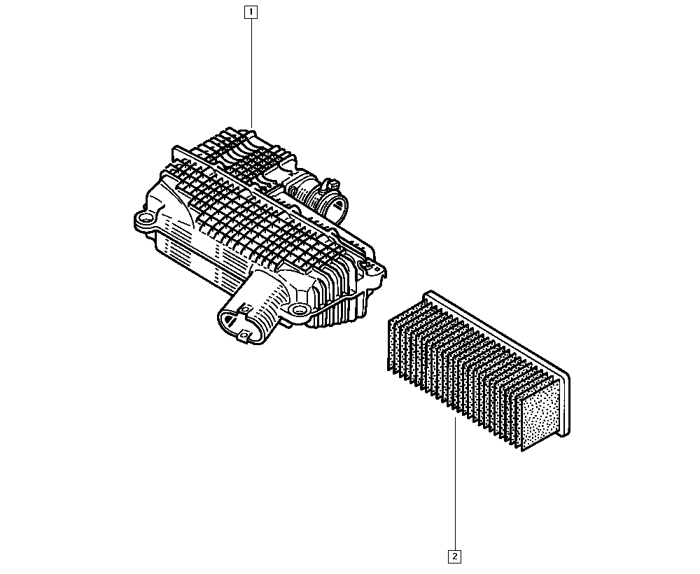 RENAULT 82 00 989 933 - Air filter autospares.lv