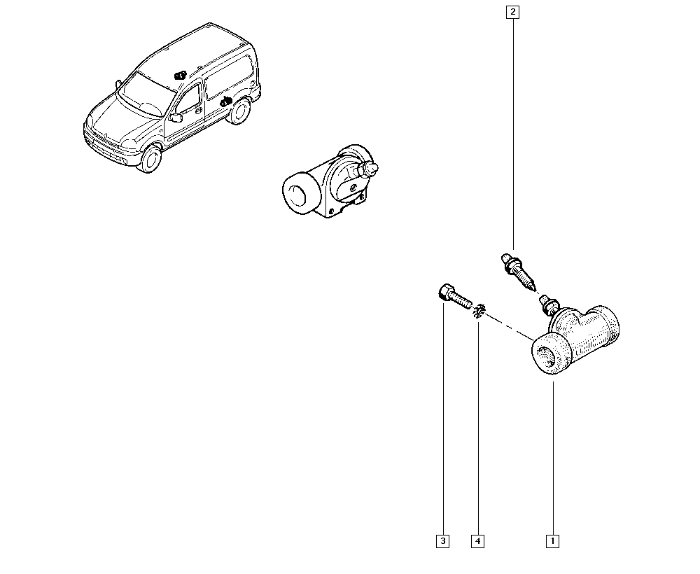 RENAULT 7701043913 - Wheel Brake Cylinder autospares.lv