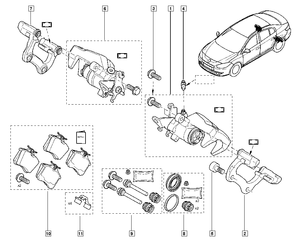 AUDI 440 605 713R - Brake Pad Set, disc brake autospares.lv