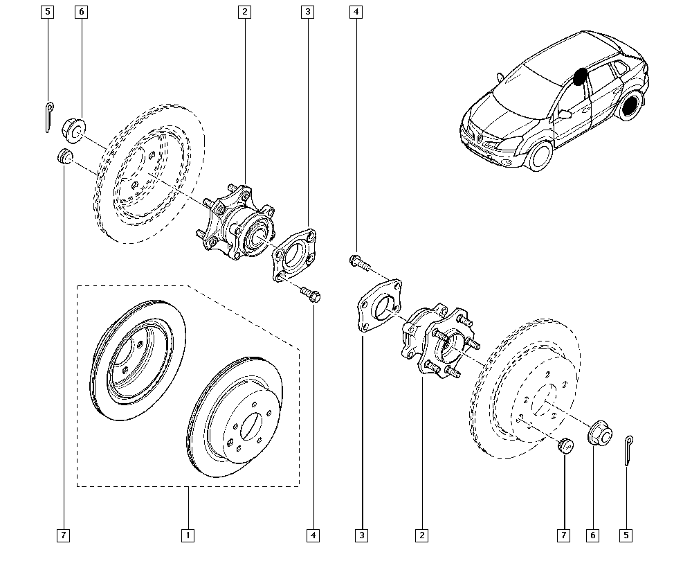 RENAULT 432003112R - Stub axle - disk autospares.lv