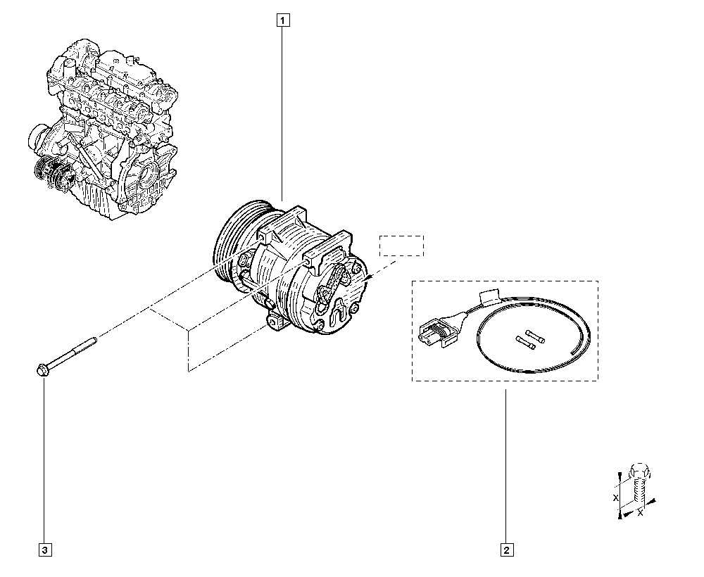 OM 8200454172 - Air conditioning pump autospares.lv