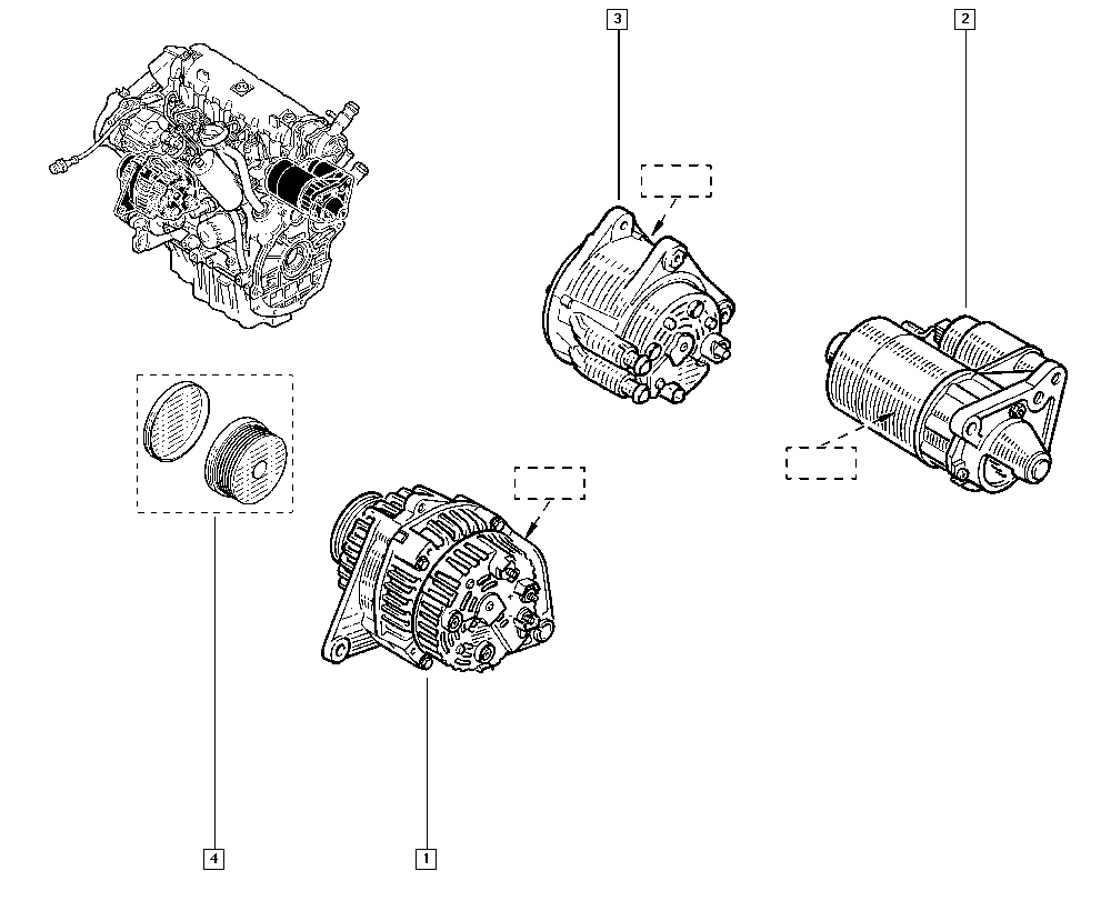 RENAULT TRUCKS 8200628426 - Alternator - starter motor autospares.lv