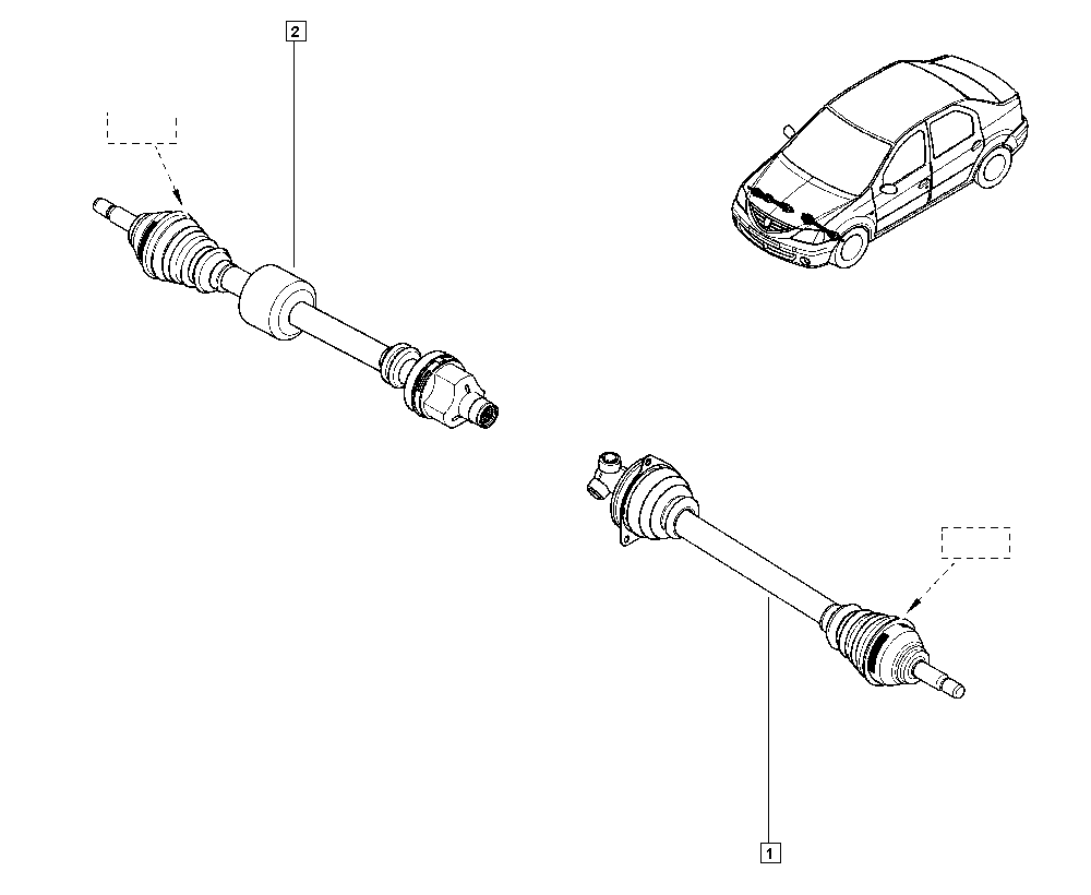 RENAULT 391016826R - Driveshaft autospares.lv