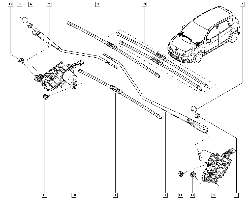 RENAULT 28 89 024 84R - Wipers autospares.lv