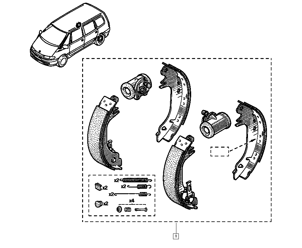 RENAULT 60 25 370 302 - Brake Shoe Set autospares.lv