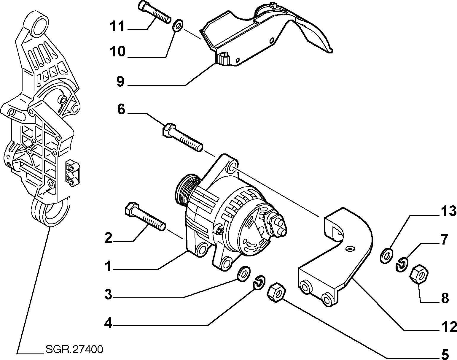 FIAT 46782219 - Current generation (var.: 1/rev.: 0): 01 pcs. autospares.lv