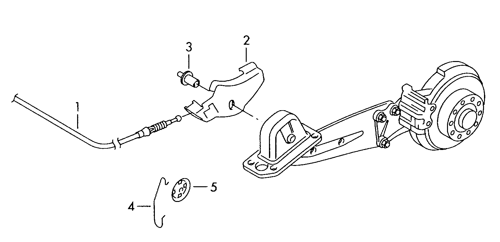 Skoda 1K0 609 721 T - Brake cable f 5p-6-620 001>>*: 1 pcs. autospares.lv