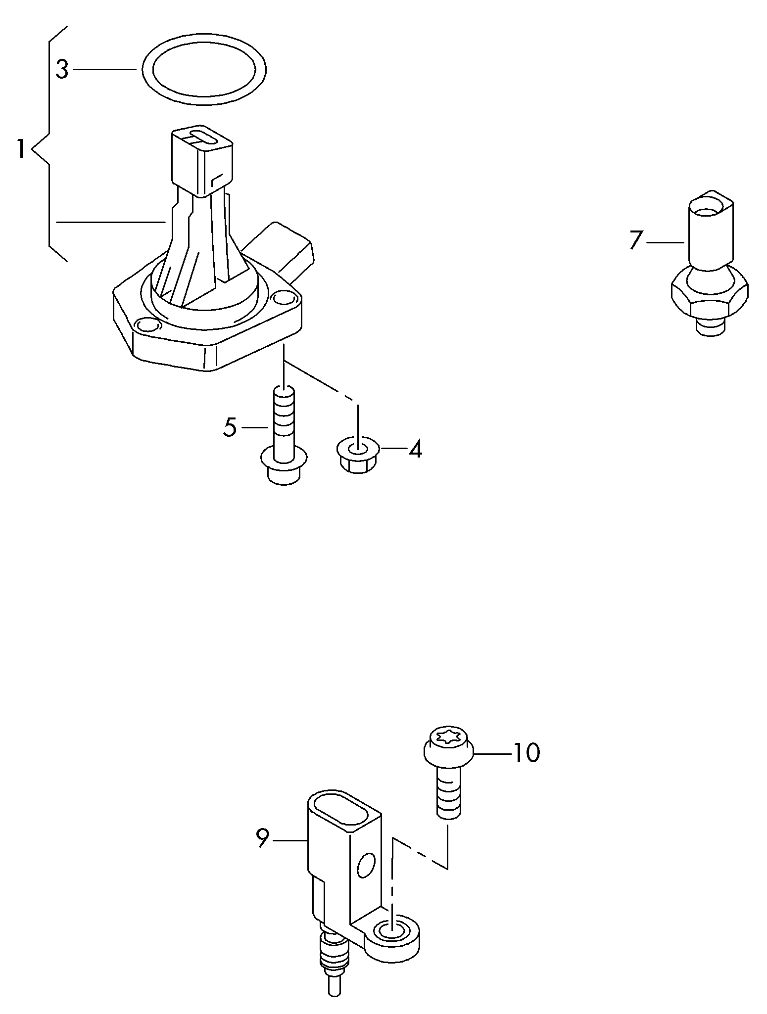 AUDI 04E 907 660 - Sensor, engine oil level autospares.lv