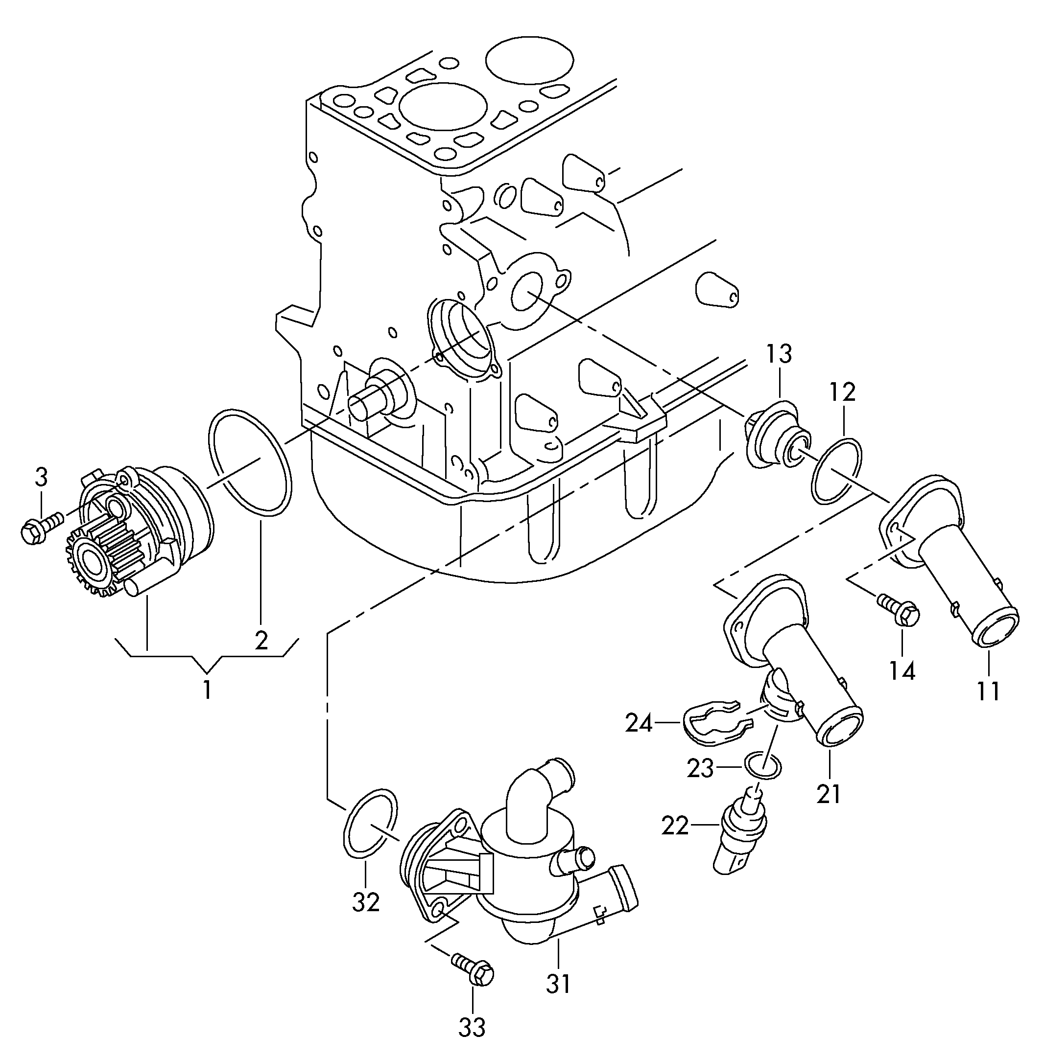 VAG 03L 121 011J - Water Pump autospares.lv