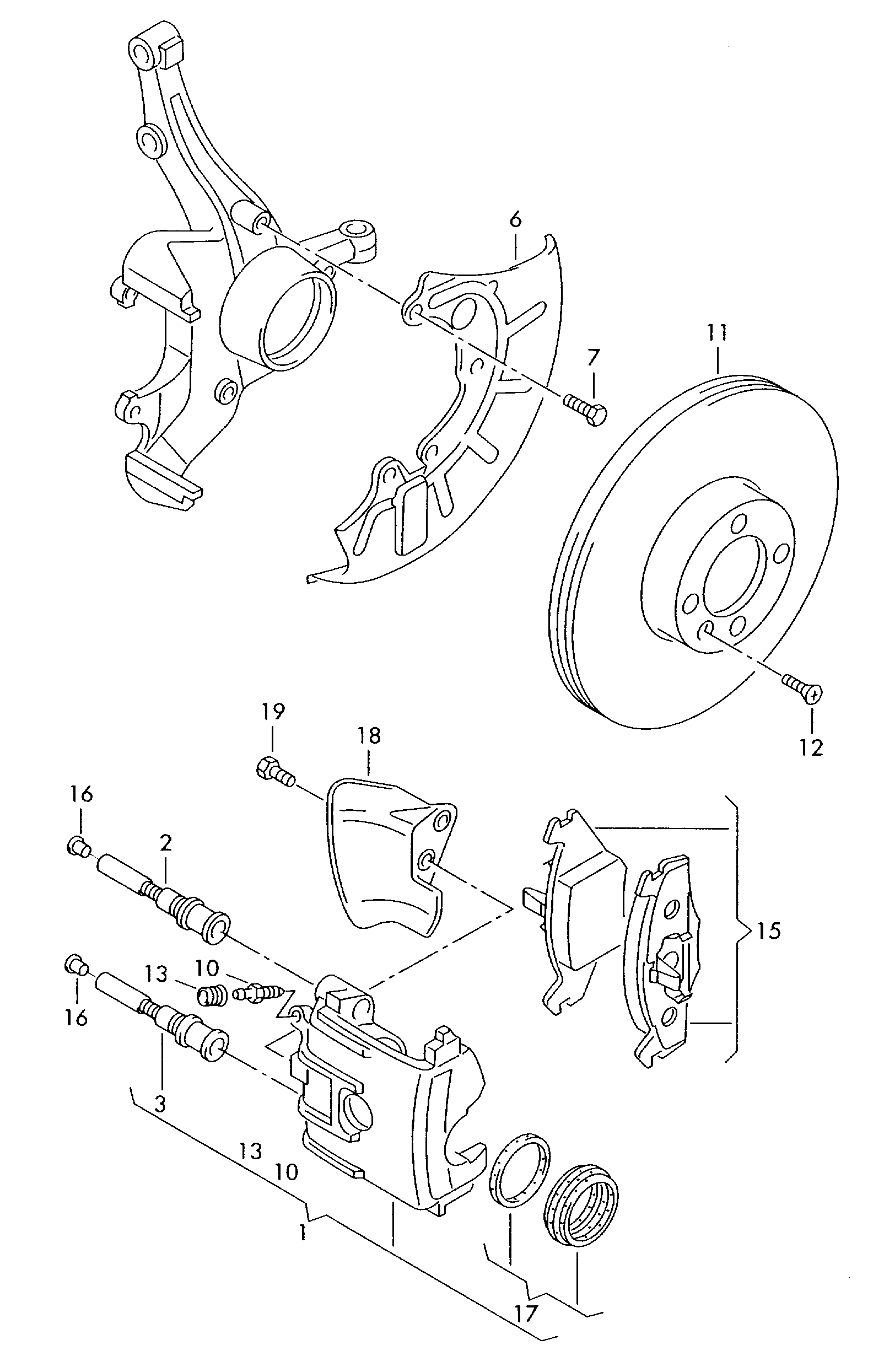 VAG JZW615301N - Disc brake: 2 pcs. autospares.lv