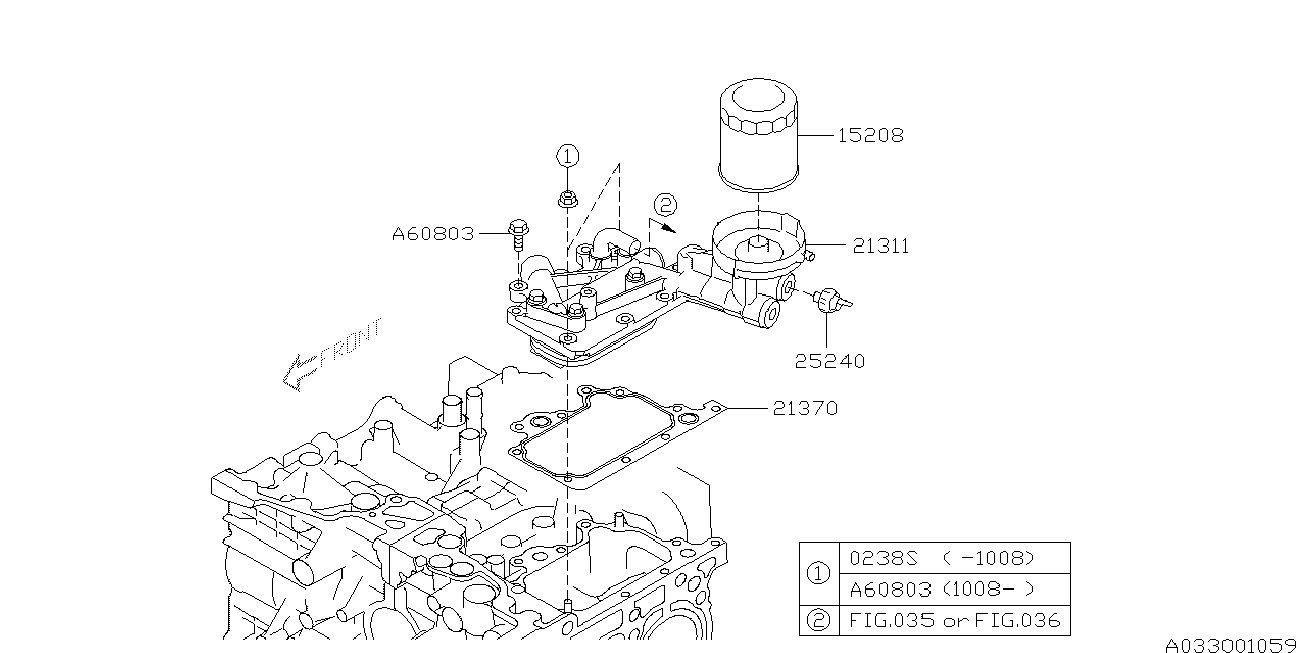 Mitsubishi 15208AA110 - Oil cooler (engine): 01 pcs. autospares.lv