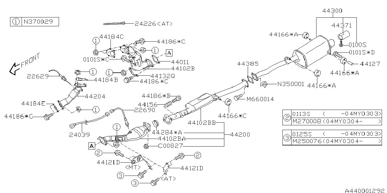 Subaru 22690AA491 - Lambda Sensor autospares.lv