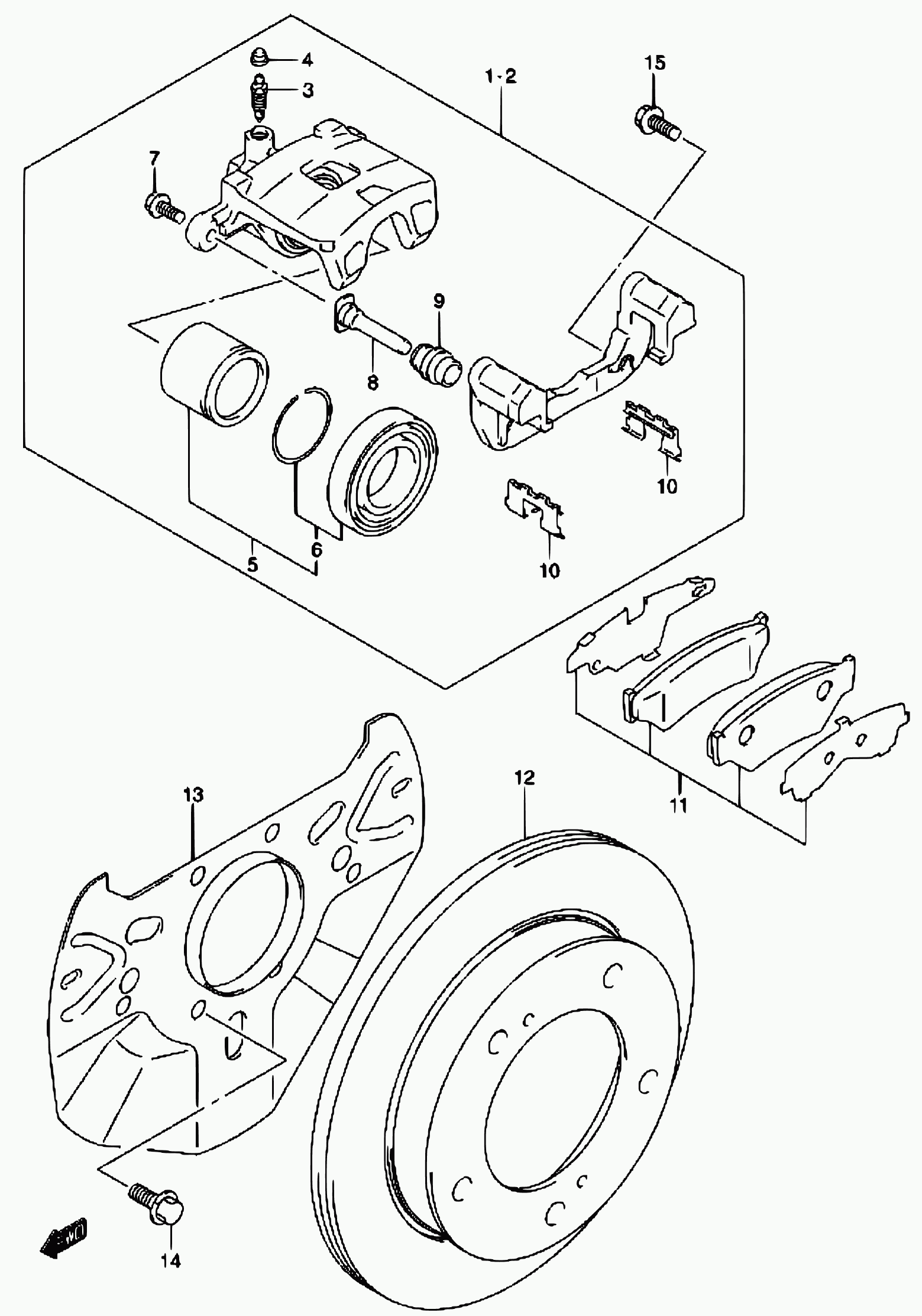 TOFAS 55211-85C00 - 151 - front wheel brake (diesel): 2 pcs. autospares.lv