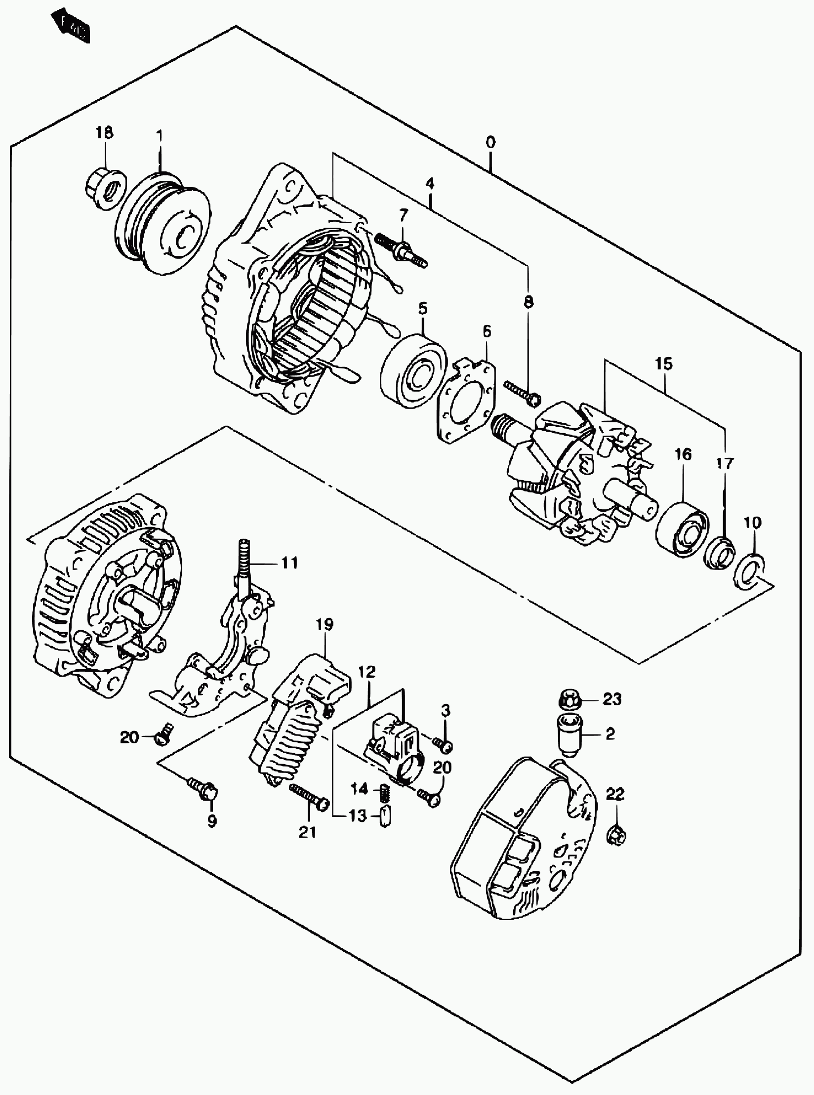 Suzuki 31400-81A00 - 85 - generator (petrol): 1 pcs. autospares.lv