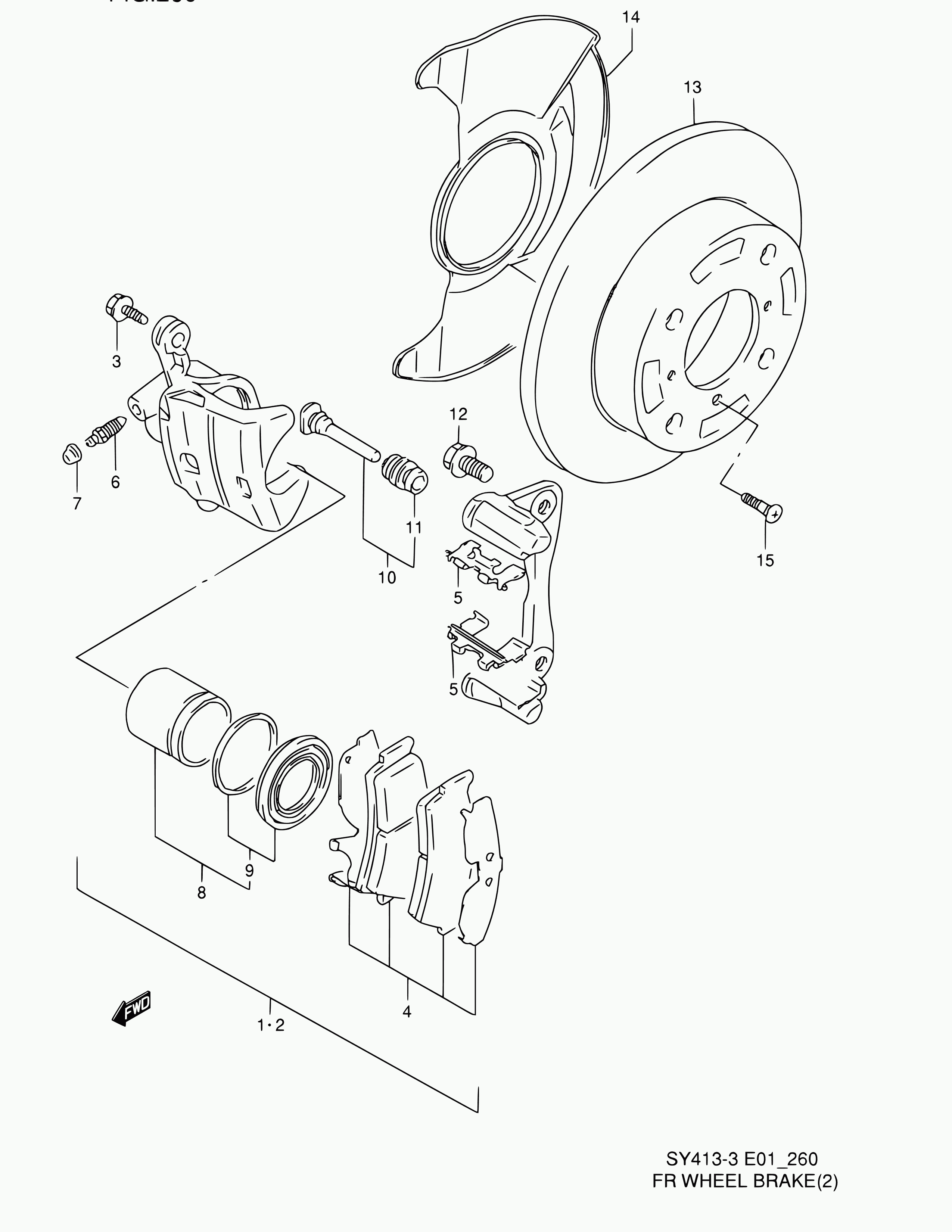 Suzuki 55102-64G01 - Brake Caliper autospares.lv