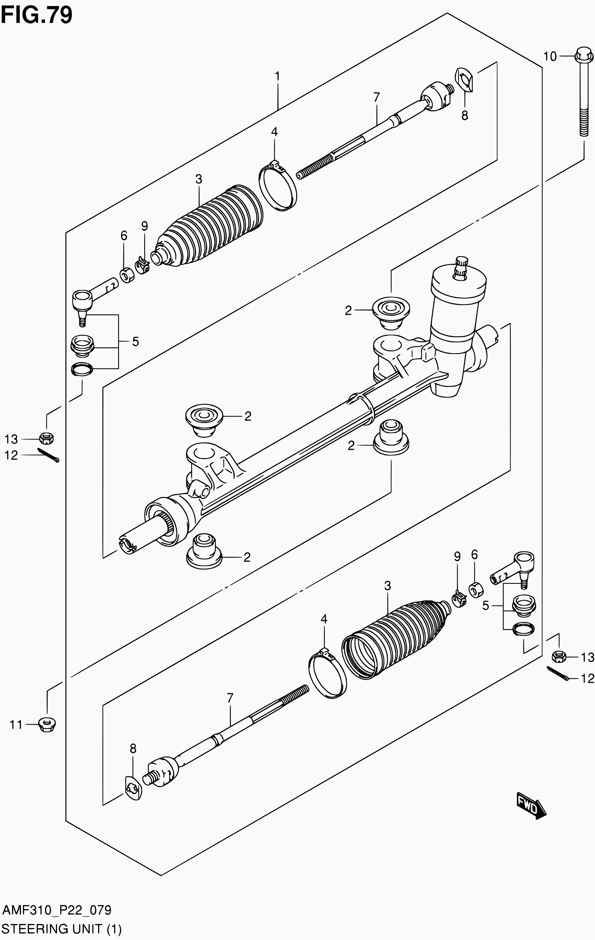 Suzuki 04111-3020A - 79 - steering unit (lhd): 2 pcs. autospares.lv