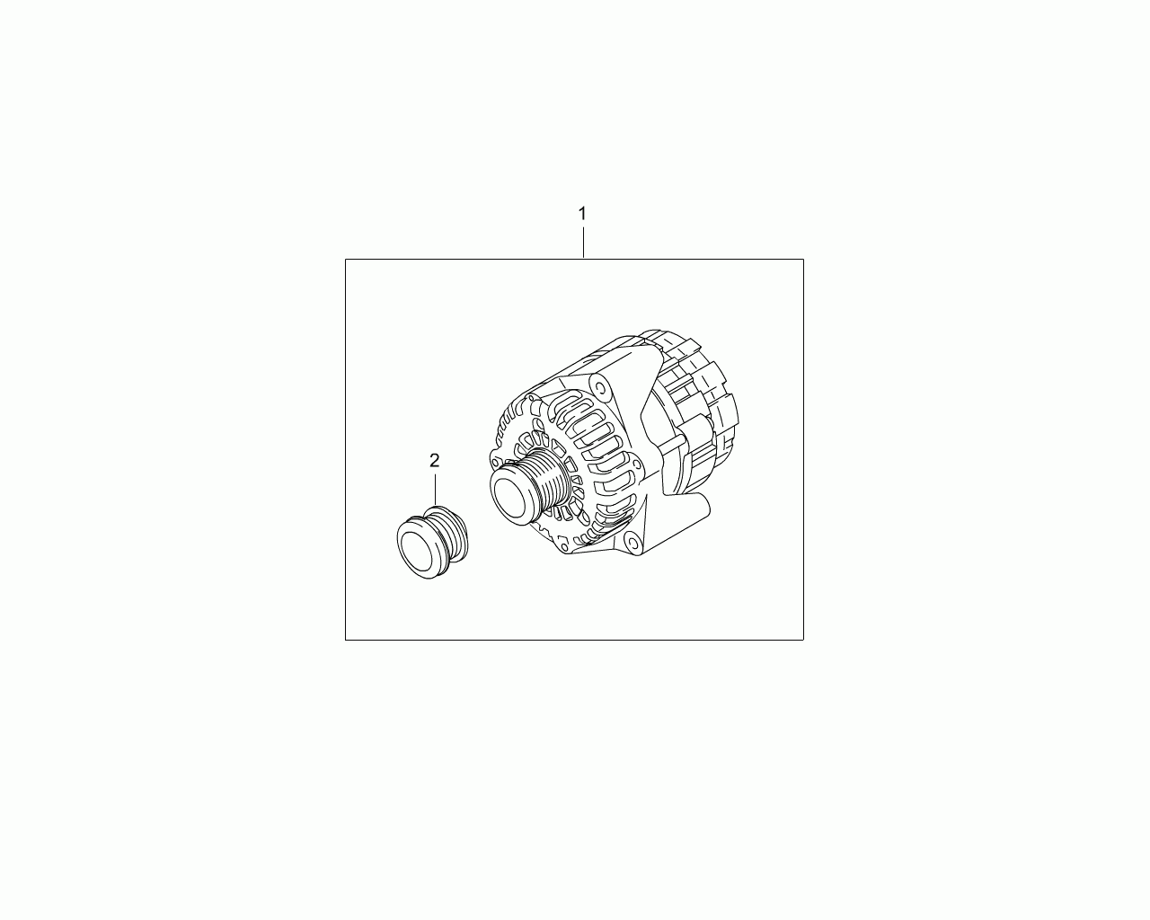 Ssangyong 6641540102 - Alternator(dsl): 1 pcs. autospares.lv