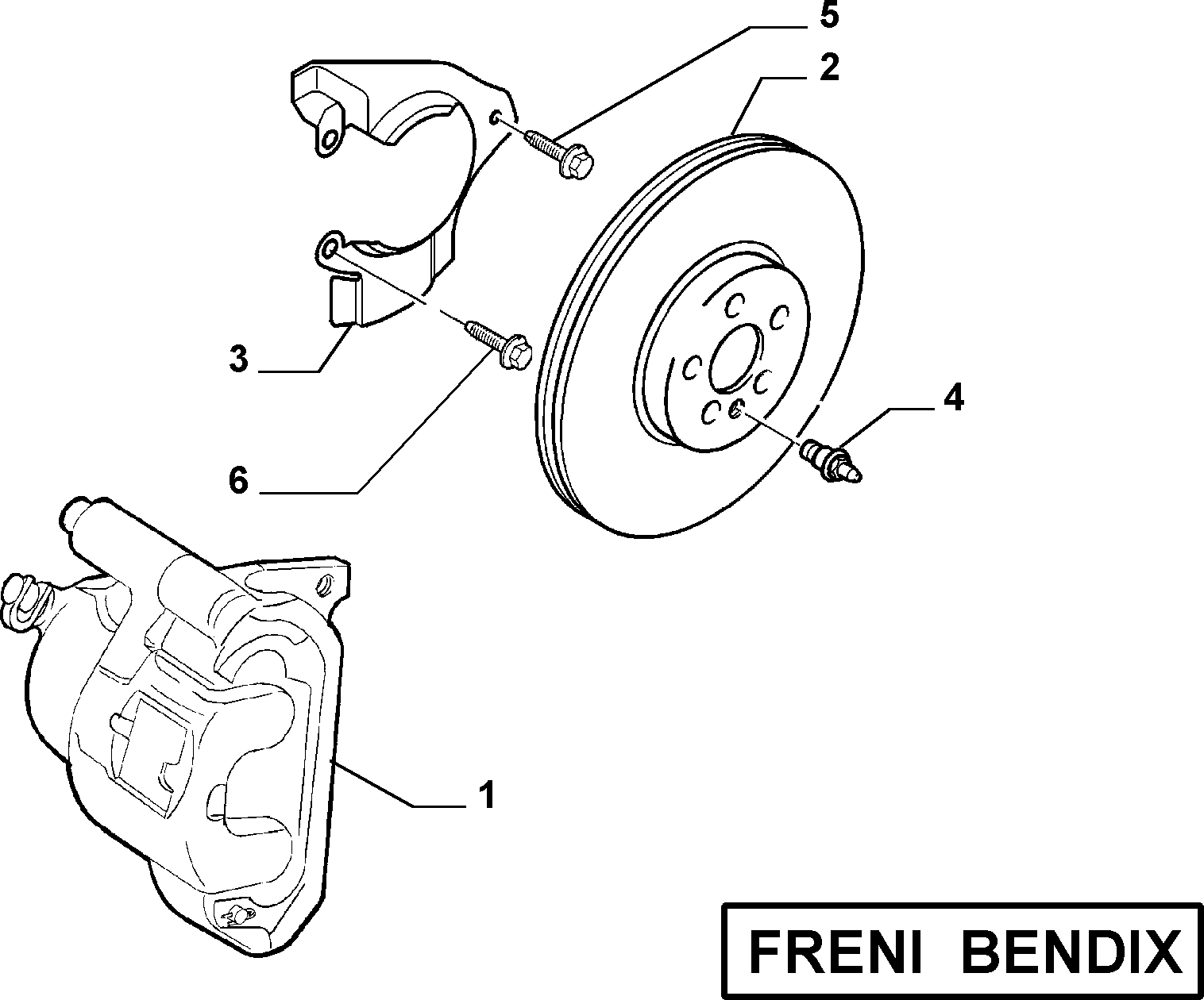 FIAT 71738144 - Front wheel brakes (var.: 1/rev.: 0): 02 pcs. autospares.lv