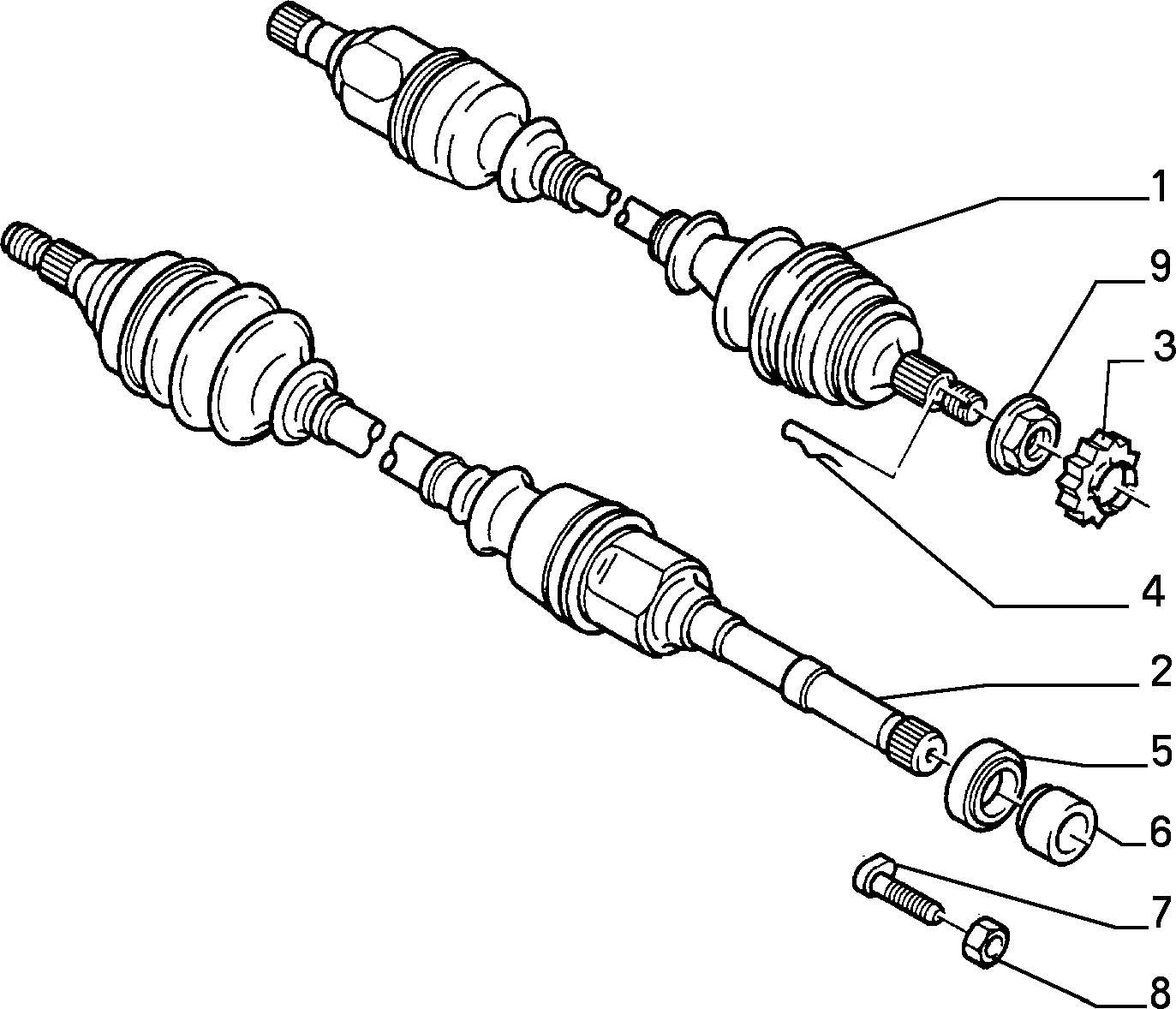 OM 1481451080 - Axle shafts (var.: 1/rev.: 0): 01 pcs. autospares.lv