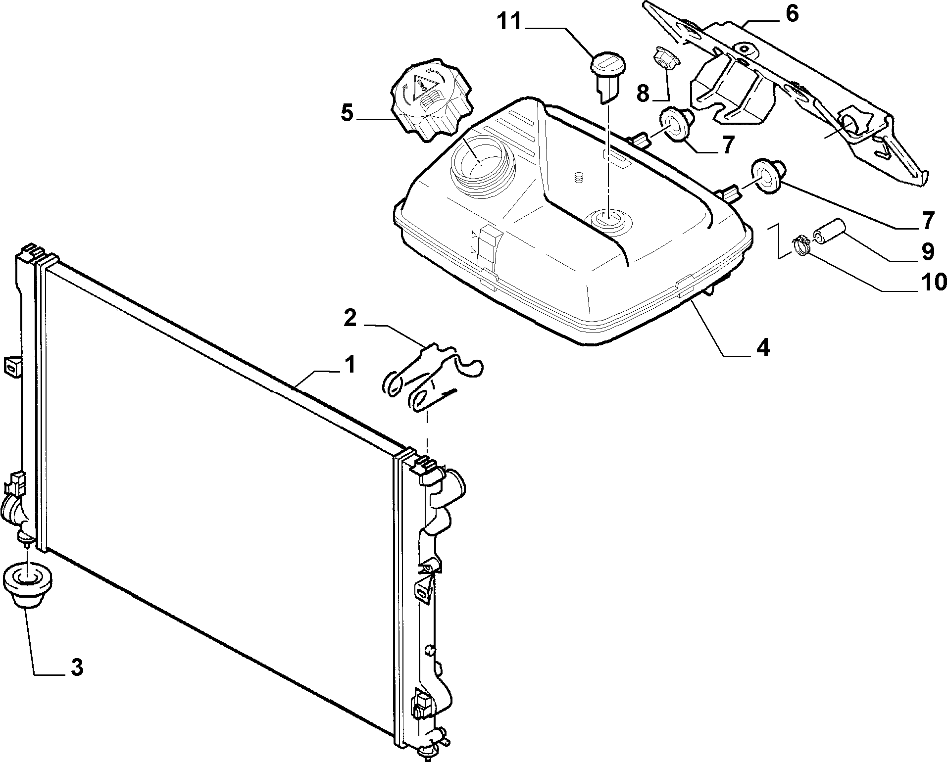 CITROËN 1475060080 - Radiator and piping (var.: 1/rev.: 0): 01 pcs. autospares.lv