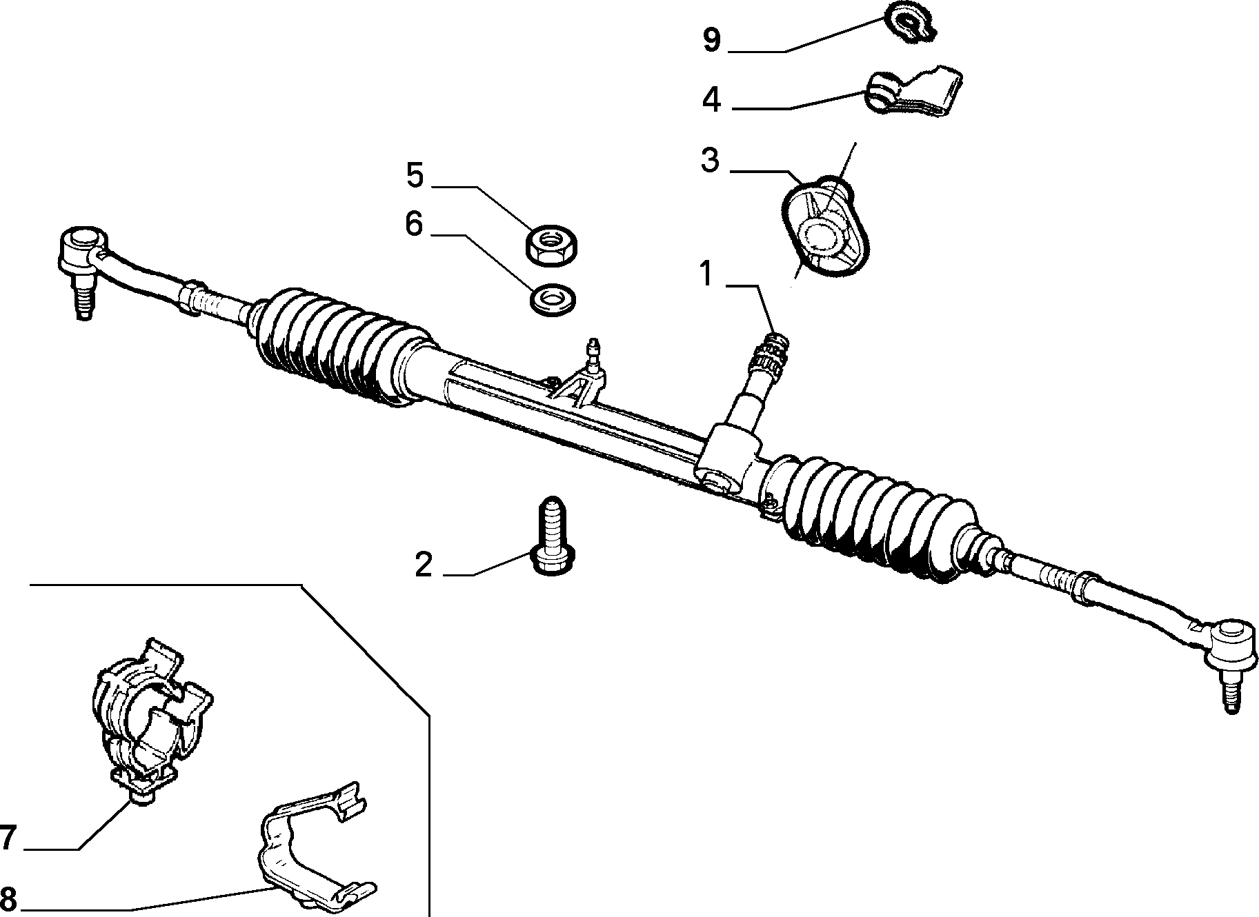 FIAT 46794038 - Steering gear (var.: 2/rev.: 0): 01 pcs. autospares.lv