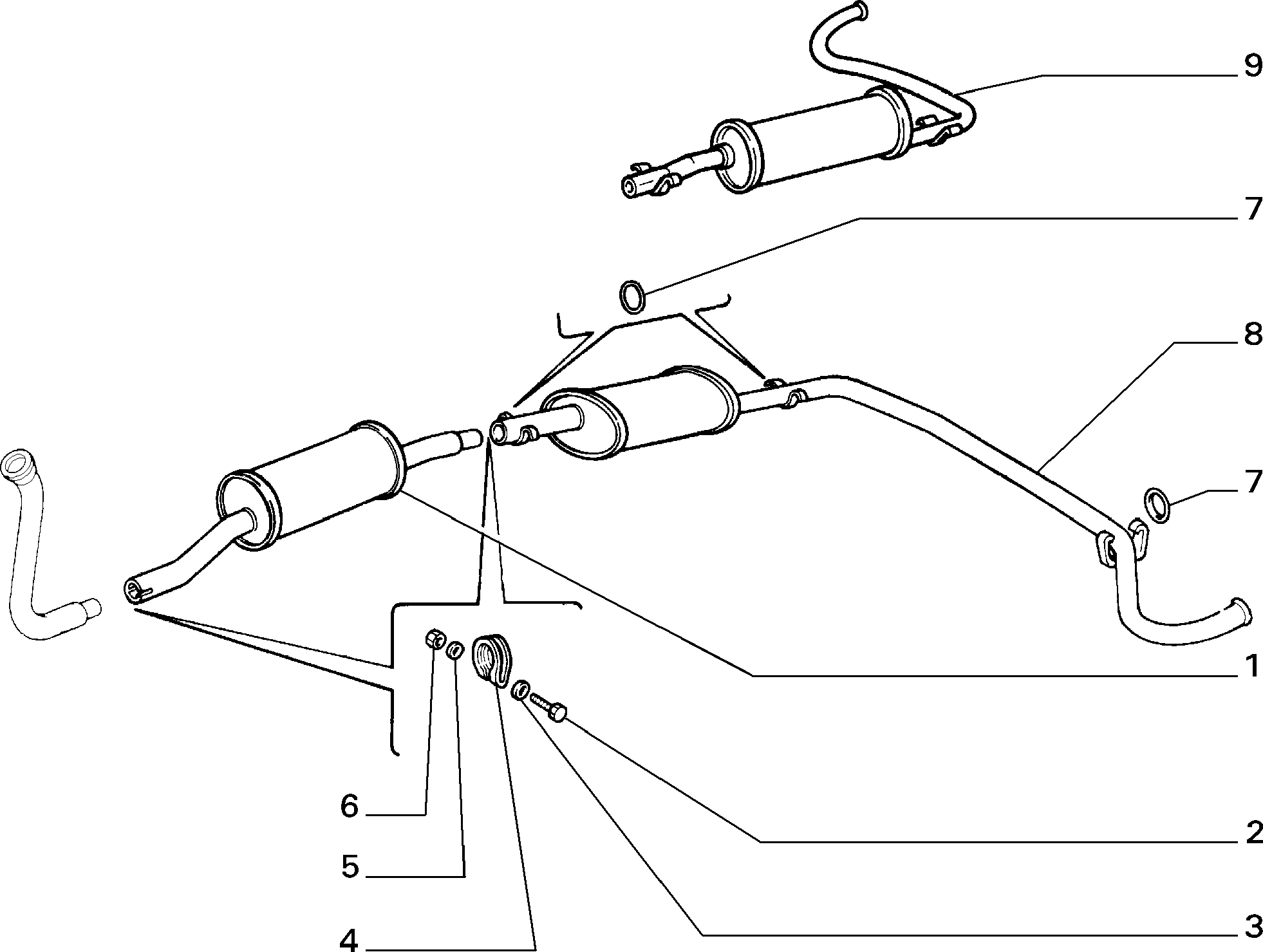 FIAT 4 437 668 - Exhaust piping (var.: 2/rev.: 0): 06 pcs. autospares.lv