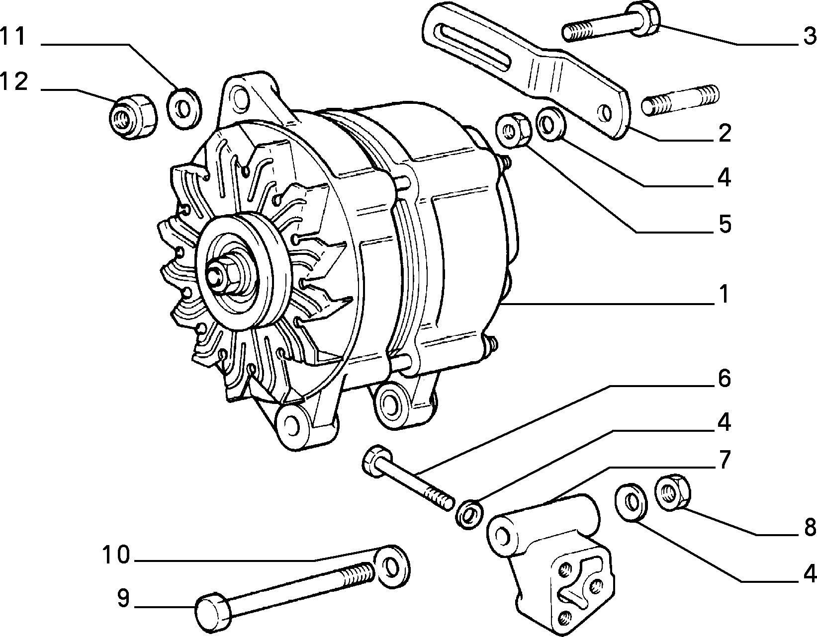 FIAT 4769911 - Alternator autospares.lv