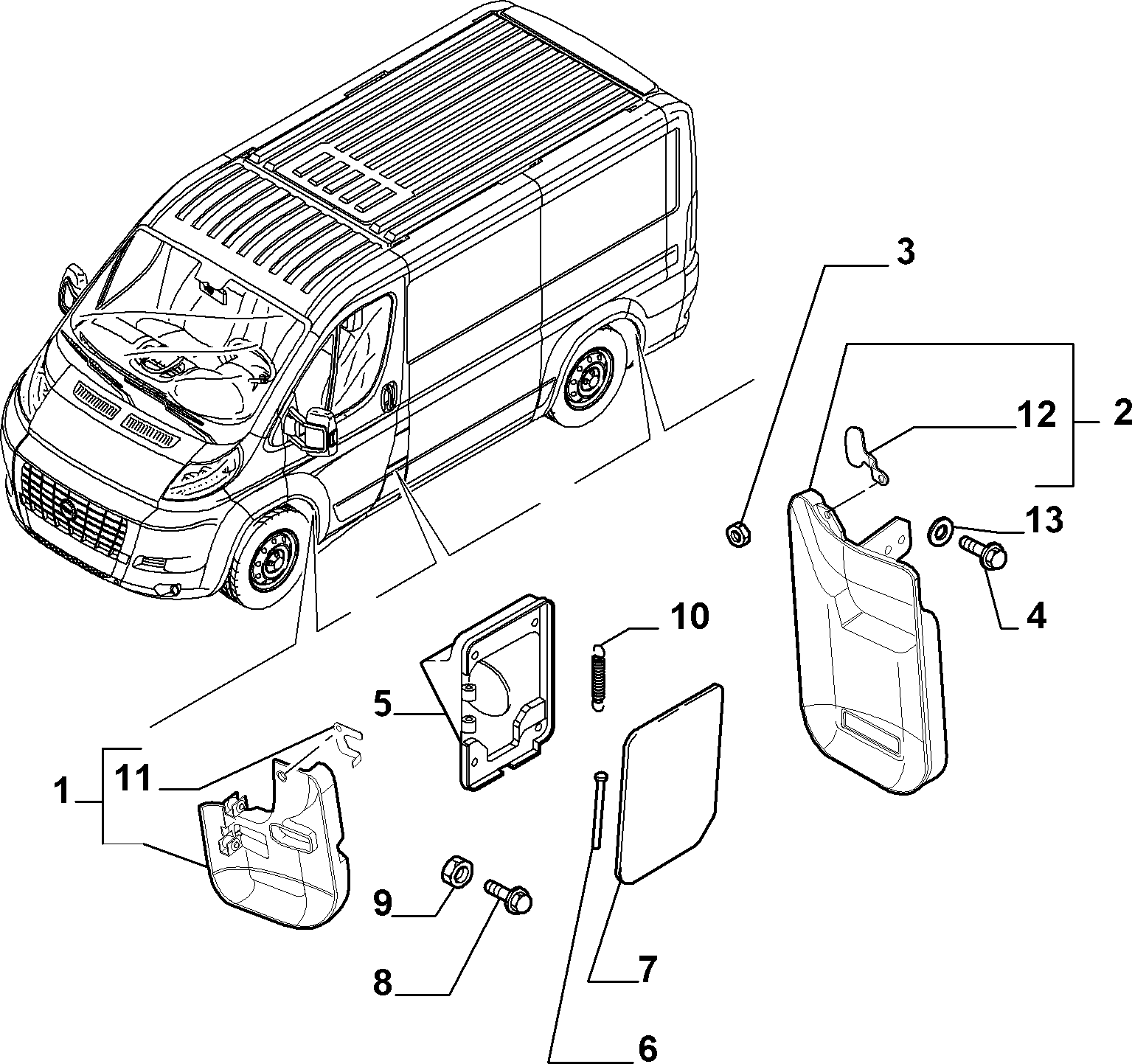 FIAT 1348793080 - Hinge, fuel tank filler flap autospares.lv