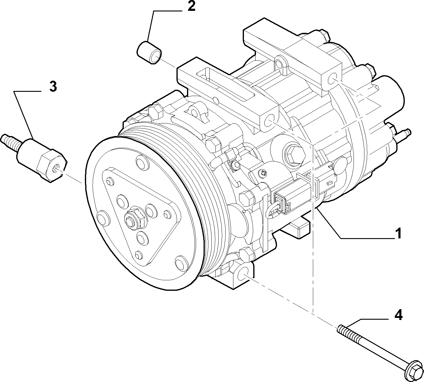 PEUGEOT 9687499380 - Air conditioning compressor (var.: 1/rev.: 0): 01 pcs. autospares.lv