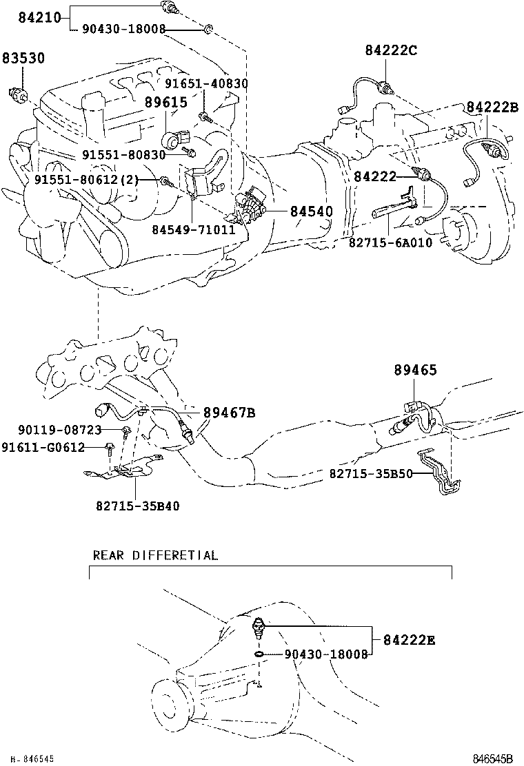 TOYOTA 89465 35660 - Lambda Sensor autospares.lv