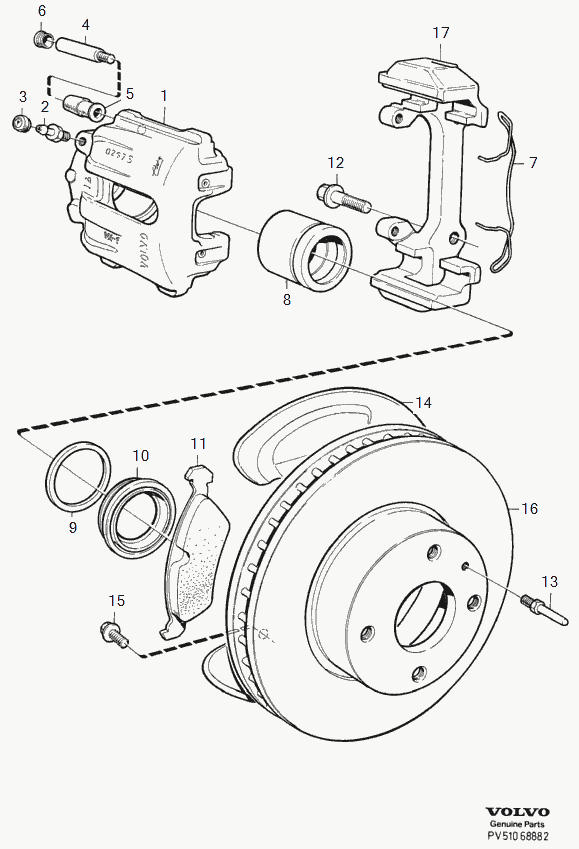 Volvo 3516841 - Brake Caliper autospares.lv