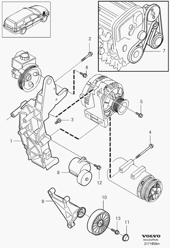 VOLVO ASIA 31251250 - Auxiliary aggregate suspension: 1.00 pcs. autospares.lv