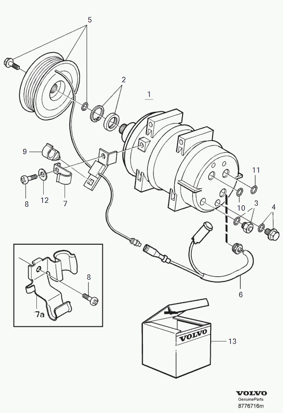 Volvo 8 602 621 - Cooling unit compressor: 1.00 pcs. autospares.lv