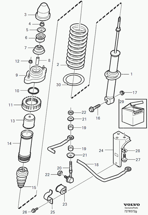 KIA 30870698 - Rear suspension: 2.00 pcs. autospares.lv
