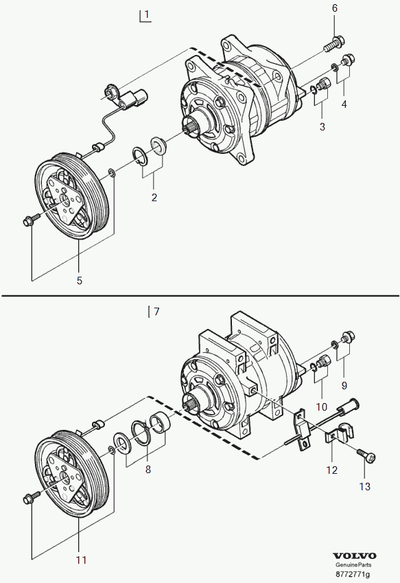 Volvo 8603127 - Compressor: 1.00 pcs. autospares.lv