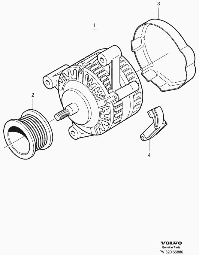 Volvo 30782701 - Alternator ch -964074: 1.00 pcs. autospares.lv