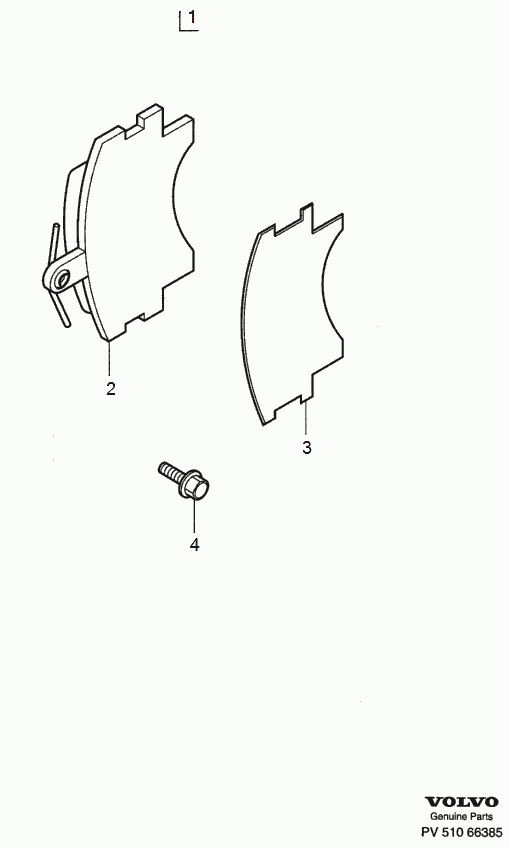 Volvo 30769199 - Repair kits front wheel brake: 1.00 pcs. autospares.lv