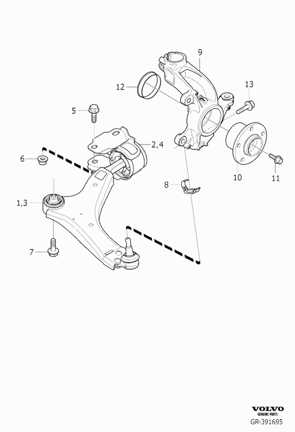 FORD 31277345 - Bush of Control / Trailing Arm autospares.lv