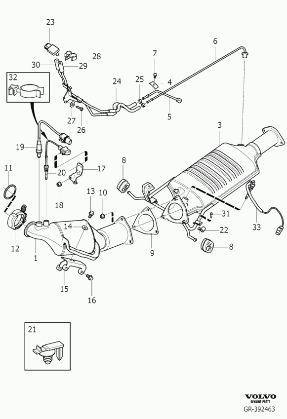 Volvo 9487151 - Catalytic converter: 1.00 pcs. autospares.lv