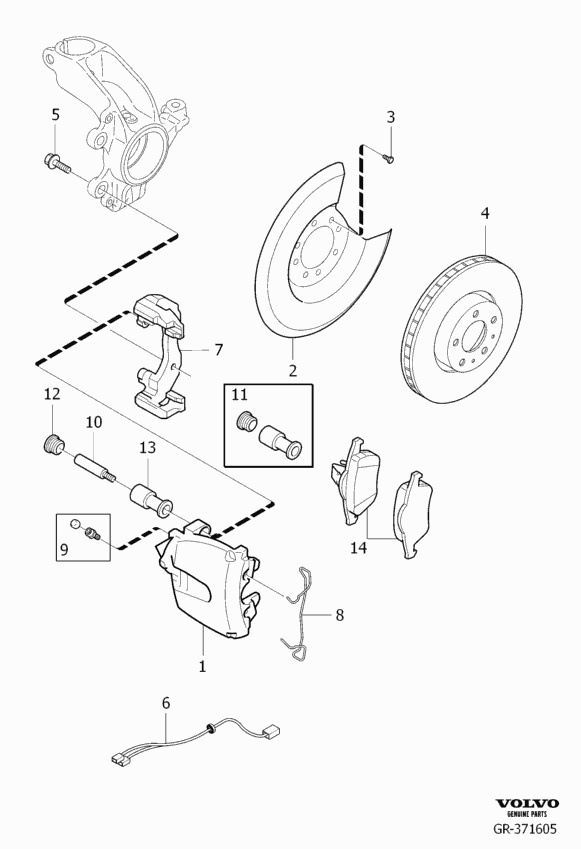 FORD 36000485 - Front wheel brake r.h.: 1.00 pcs. autospares.lv