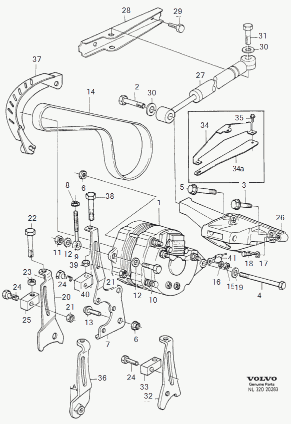 Volvo 3485927 - V-Ribbed Belt autospares.lv