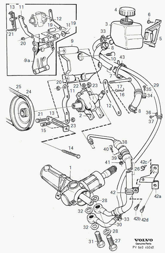 Volvo 973538 - Pump power steering l.h.d: 1.00 pcs. autospares.lv