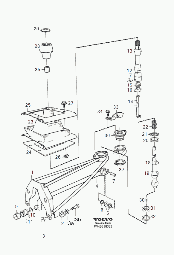 Mitsubishi 1340616 - Gearshift dsl, 1985: 1.00 pcs. autospares.lv