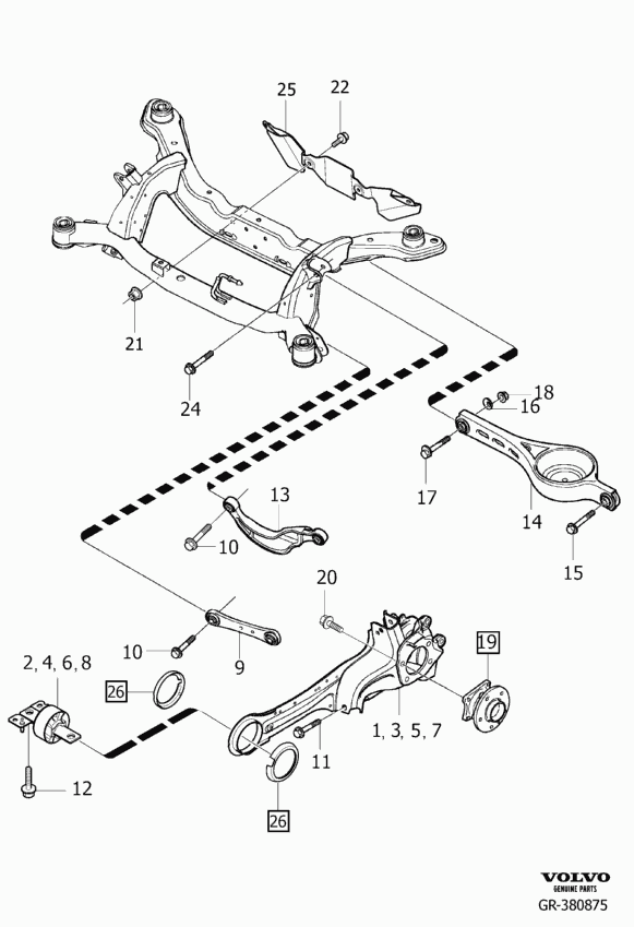 FORD 31 406 337 - Rear suspension without level control: 1.00 pcs. autospares.lv