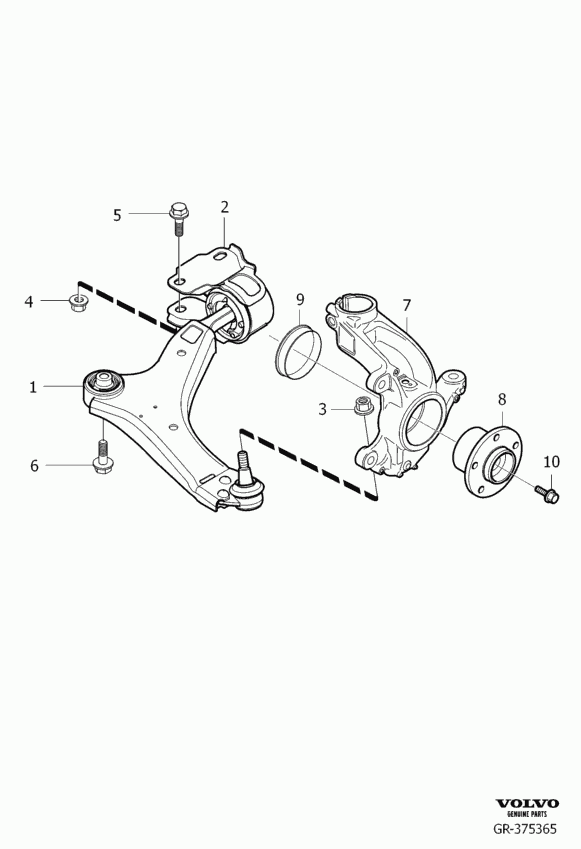 FORD 31406445 - Front wheel suspension: 1.00 pcs. autospares.lv