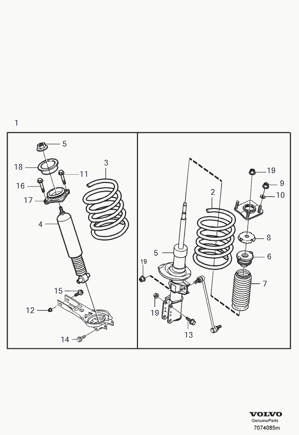 Volvo 8667252 - Height reduction kit: 2.00 pcs. autospares.lv