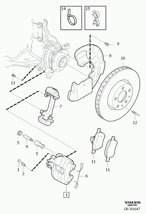 Volvo 8251317 - Front wheel brake r.h: 1.00 pcs. autospares.lv