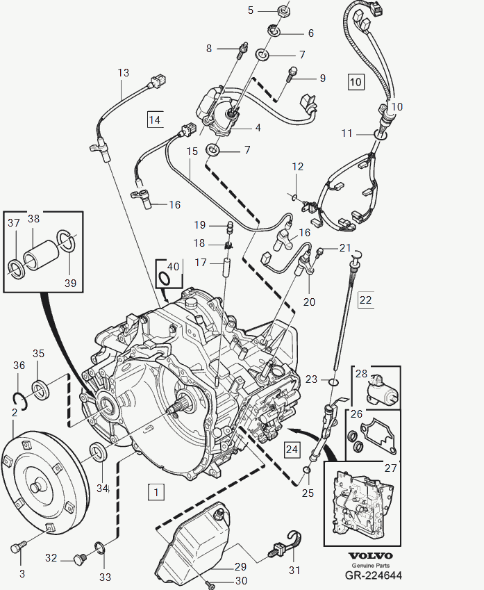 Volvo 977 751 - Gearbox, automatic related parts: 1.00 pcs. autospares.lv